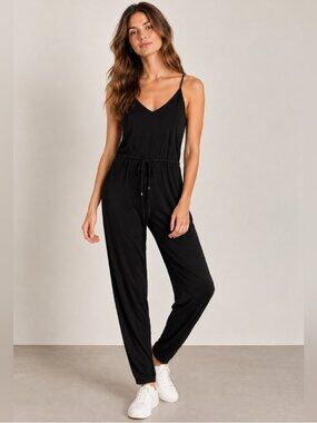 Kit and Ace Black Sleeveless Jumpsuit – Approx. Size S
